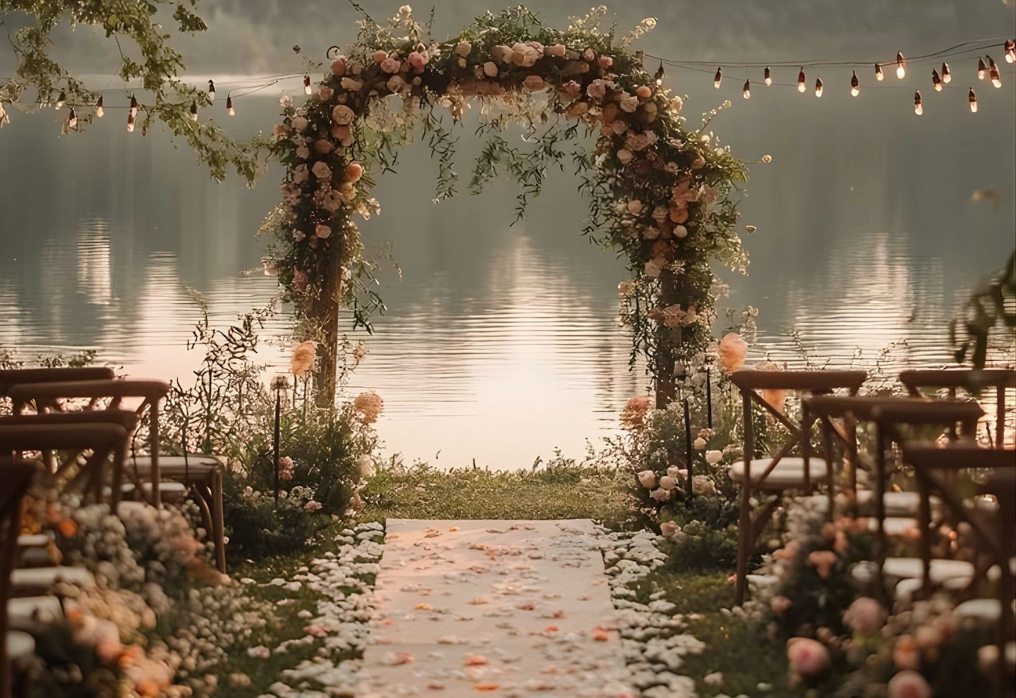 Happy wedding couple